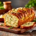 Swirled Garlic Herb And Cheese Bread