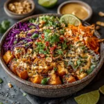 Thai Peanut Sweet Potato Buddha Bowl