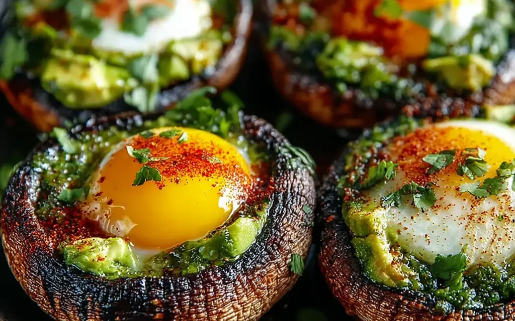 Avocado & Egg Stuffed Mushrooms: A Delightful Bite-Sized Treat