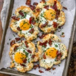 Bacon Parmesan & Chive Egg Clouds