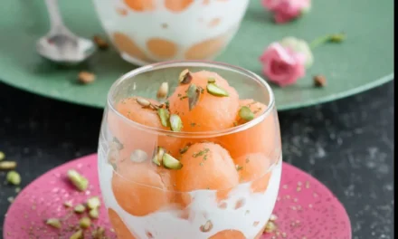 Cantaloupe in Coconut Rose Cream: A Heavenly Summertime Dessert
