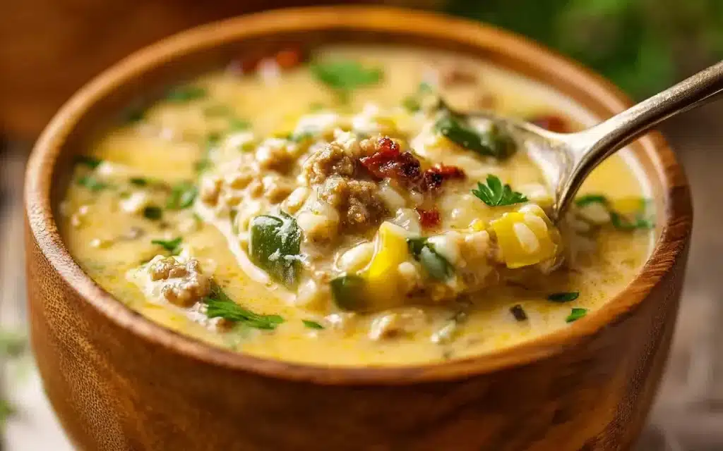 Cheese Stuffed Banana Peppers Soup – A Delectable Delight