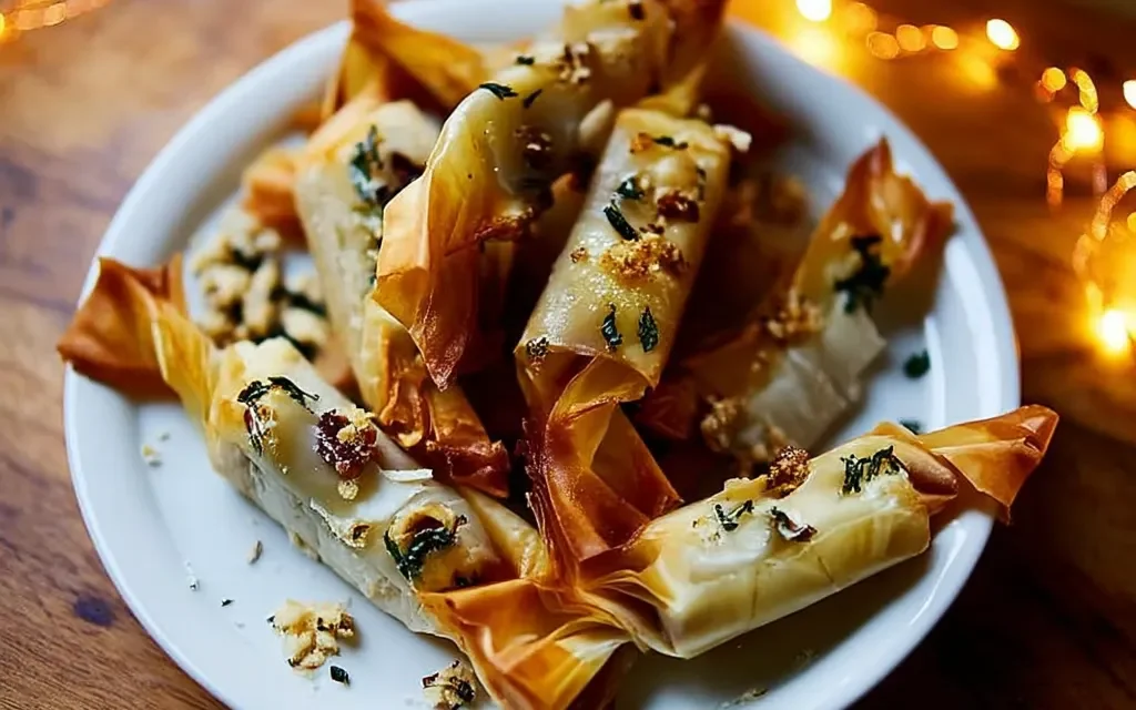 Christmas Cranberry and Brie Filo Crackers – A Festive Appetizer Delight