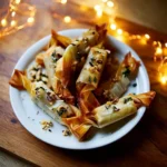 Christmas Cranberry and Brie Filo Crackers