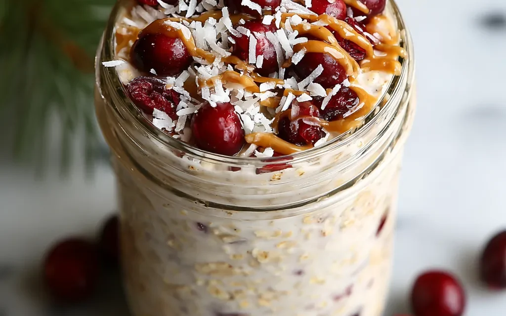 Coconut Cranberry Overnight Oats – A Speedy & Satisfying Breakfast