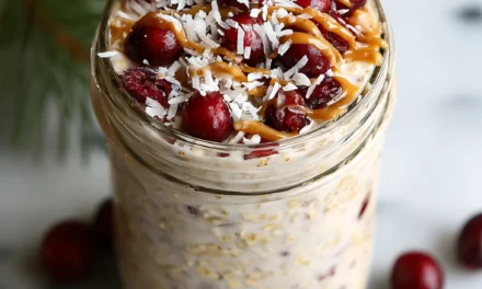 Coconut Cranberry Overnight Oats – A Speedy & Satisfying Breakfast