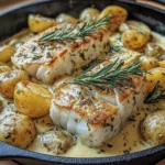 Cod & Potatoes in Rosemary Cream Sauce