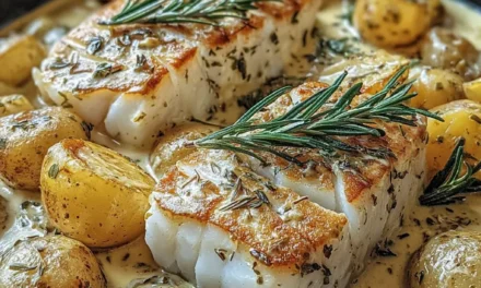 Cod & Potatoes in Rosemary Cream Sauce: A Quick and Delicious Weeknight Meal