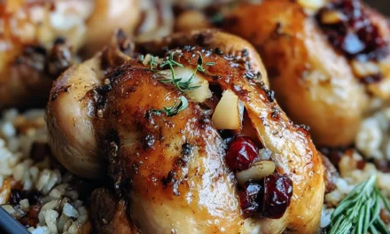 Cornish Hens with Apple-Cranberry Rice Stuffing – A Heavenly 30-Minute Meal
