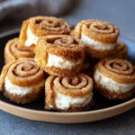 Crispy Keto Cinnamon Cream Cheese Roll Ups