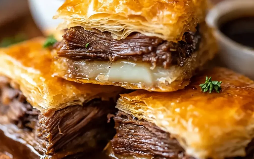 Irresistible French Dip Squares: A Cheesy, Beefy Appetizer Delight