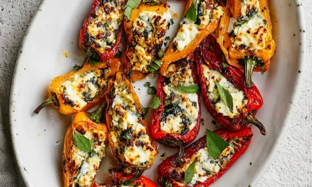 Goat Cheese Stuffed Mini Peppers: A Speedy Appetizer Delight