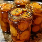 Hot Honey Pickled Carrots