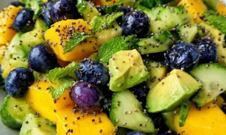 Mango Cucumber Salad with Blueberries and Avocado: A Refreshing Summer Delight