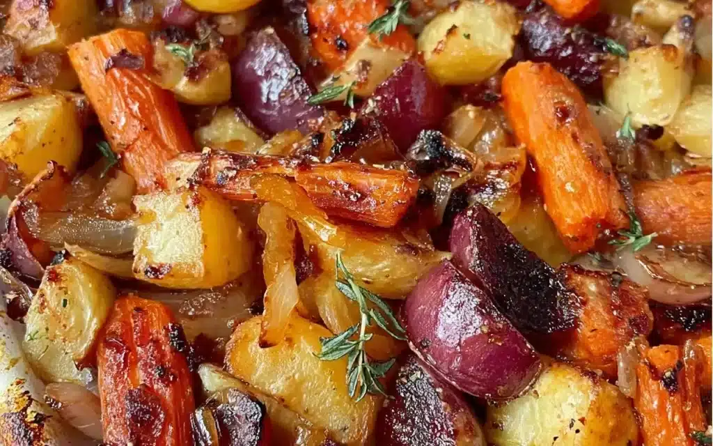 Maple Dijon Roasted Apples & Carrots: A Cozy and Delightful Side Dish