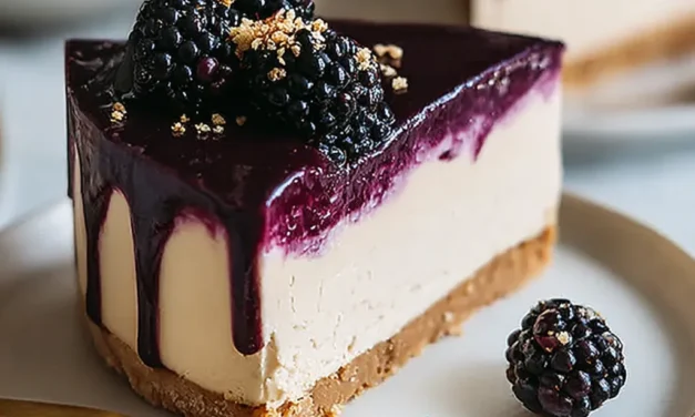 Mulberry & Earl Grey Cheesecake – A Comforting Dessert Delight