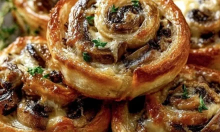 Homemade Mushroom and Cheese Pinwheels – A Quick and Scrumptious Appetizer