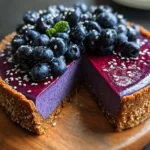 No-Bake Blueberry Chia Seed Pie