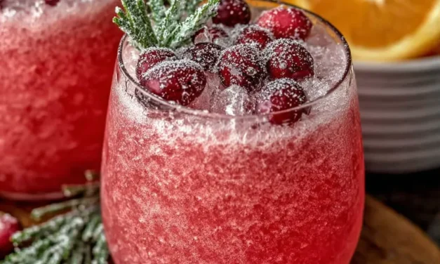 Non-Alcoholic Christmas Slush Mocktail: A Delightfully Festive Treat