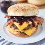 Peanut Butter & Jelly Bacon Cheeseburger