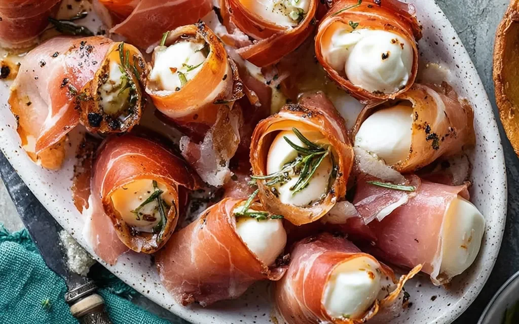 Prosciutto Wrapped Mozzarella Bites: A Delightful Appetizer Ready in No Time