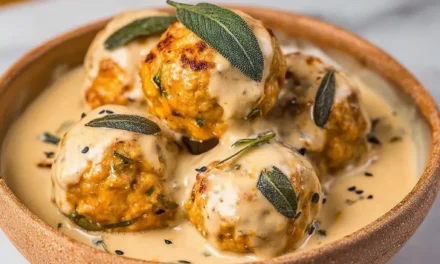 Pumpkin Chicken Meatballs in Sage Cream Sauce – A Quick and Delicious Meal