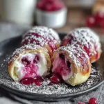 Rhubarb Cheesecake Bombs