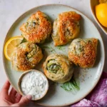 Rice Paper Spanakopita