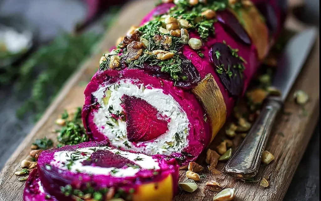 Roasted Beet & Goat Cheese Log – A Delightful Appetizer