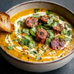 Spicy Chorizo Pumpkin Soup