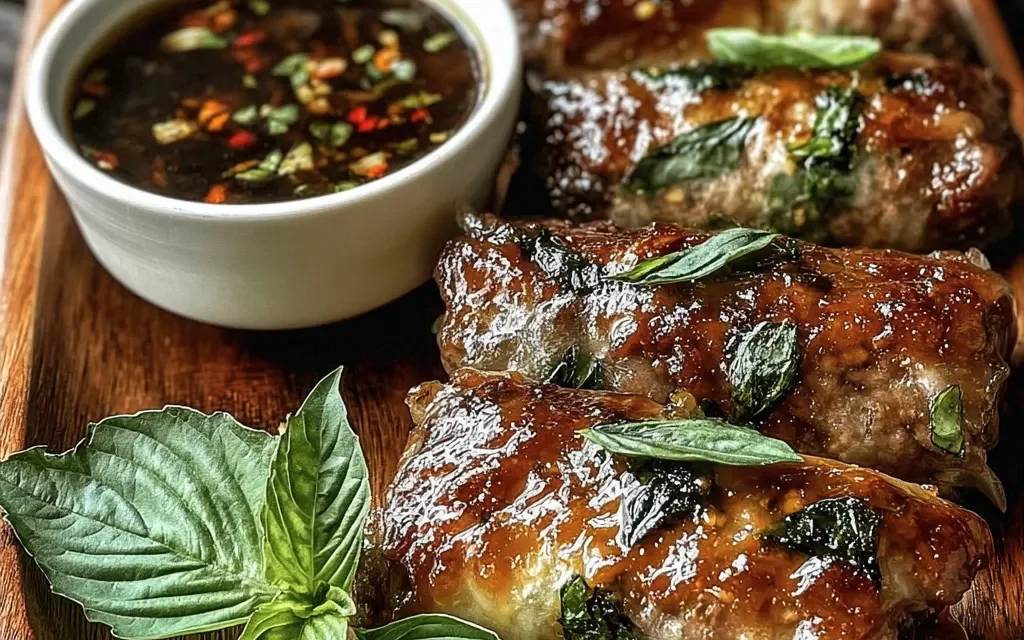 Thai Basil Beef Rolls: An Easy and Flavorful Delight