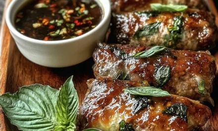 Thai Basil Beef Rolls: An Easy and Flavorful Delight