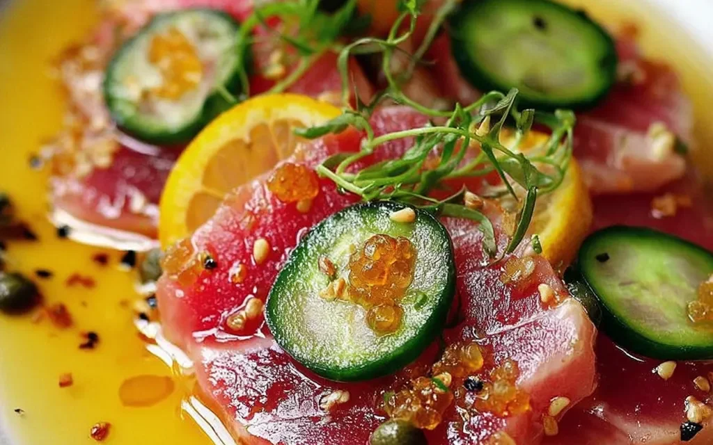 Tuna Crudo with Citrus Caper Vinaigrette – A Delightful Seafood Appetizer
