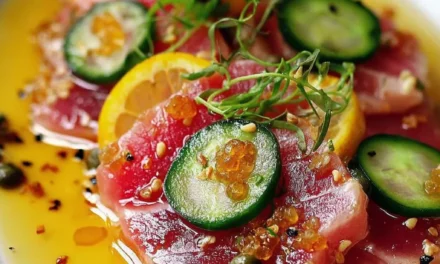 Tuna Crudo with Citrus Caper Vinaigrette – A Delightful Seafood Appetizer