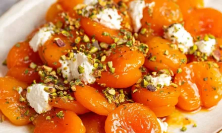 Turkish Poached Apricots with Ricotta: A Delightful Dessert in Just 30 Minutes