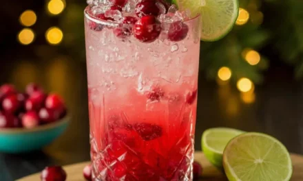 Vanilla Cranberry Crush Mocktail – A Refreshing Family-Style Mocktail
