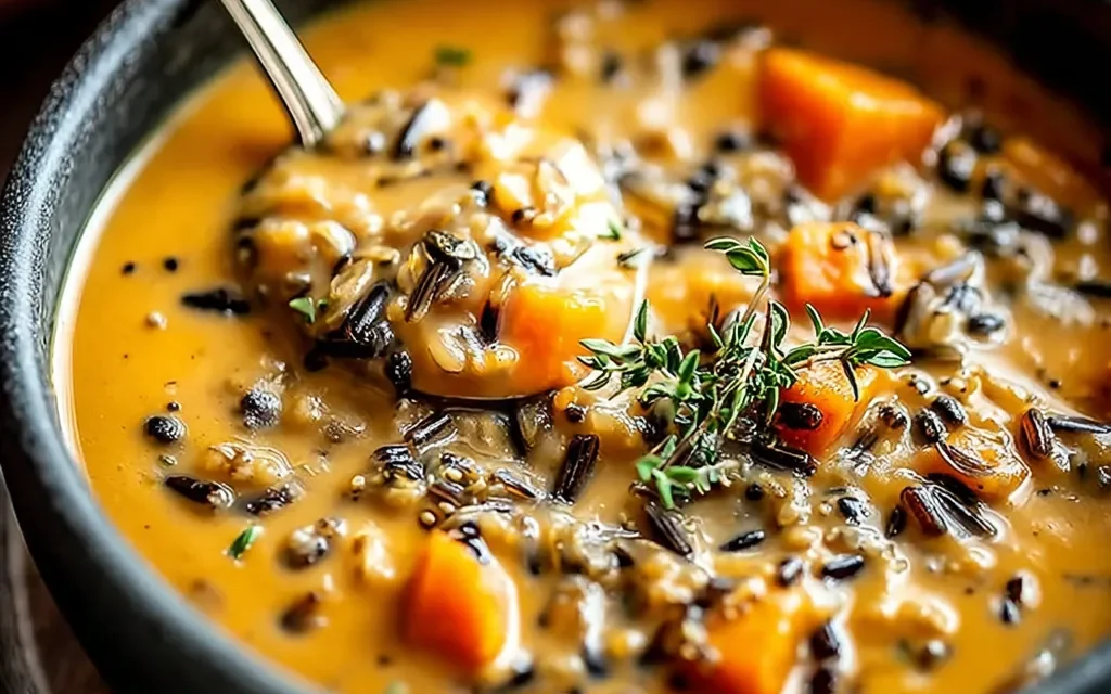 Vegan Pumpkin Wild Rice Soup – A Comforting Delight