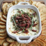 Warm Goat Cheese Dip with Sun-Dried Tomatoes