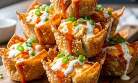 Buffalo Chicken Fire Wonton Cups – A Delightful Appetizer Delight