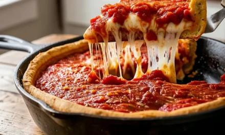 Chicago Style Deep Dish Pizza (Cast Iron) – Irresistibly Delicious in Just 30 Minutes