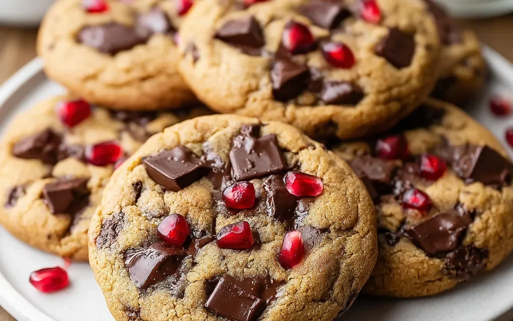 Chocolate Chip Cookies with Pomegranate Seeds – A Mouthwatering Treat