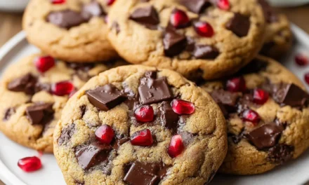 Chocolate Chip Cookies with Pomegranate Seeds – A Mouthwatering Treat