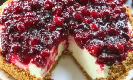 Cranberry Cheesecake Pie – A Delightful Dessert Delight