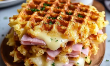 Crunchy Ham Cheese Chaffles: A Quick and Delightful Treat