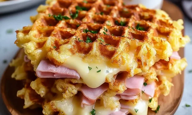 Crunchy Ham Cheese Chaffles: A Quick and Delightful Treat