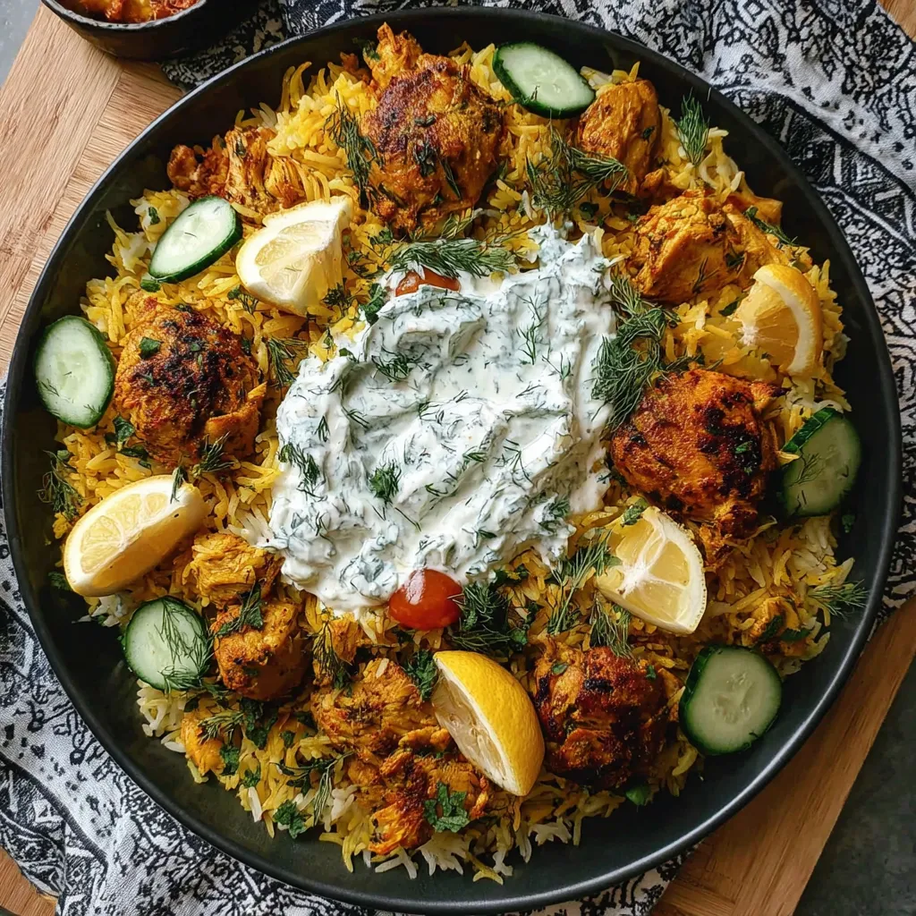 Dump And Bake Chicken Tzatziki Rice – A Tasty One-Pan Meal - Forkful ...