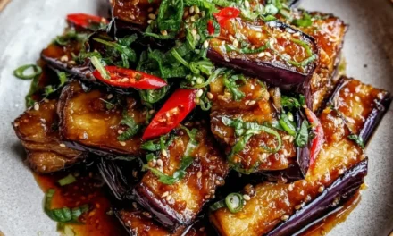 Eggplant Tossed in Garlic Soy Glaze: A Delectable Dish Ready in 30 Minutes
