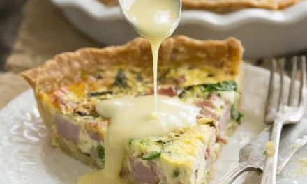 Eggs Benedict Quiche with Hollandaise Sauce