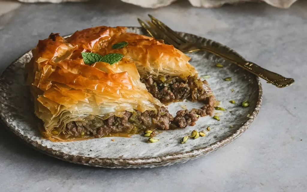 Egyptian Beef Goulash (Phyllo Beef Pie) – A Delectable 30-Minute Meal