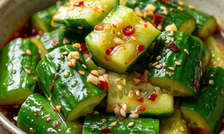 Fire Spicy Smashed Cucumber Salad – A Vibrant and Refreshing Side Dish